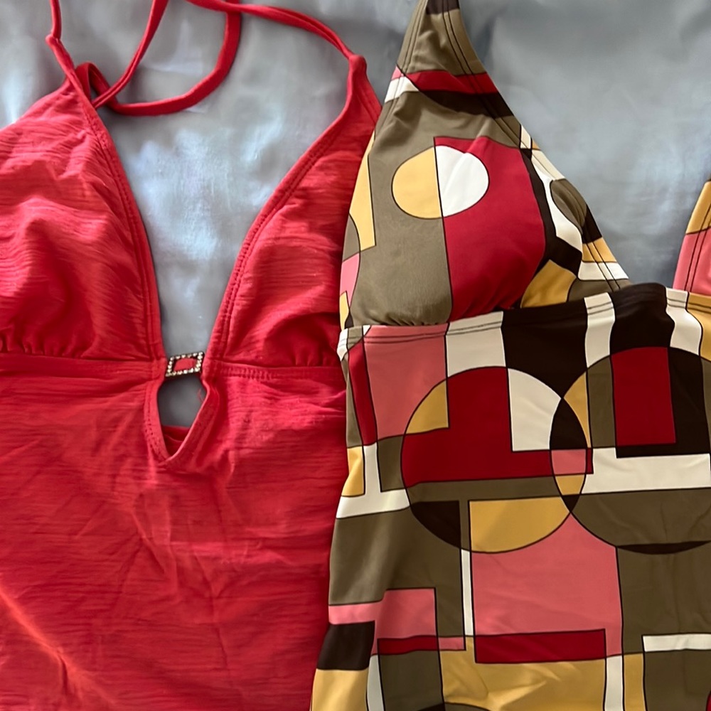 Tankini tops with cute hooded coverup